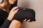 Clutch con manico - tinta unita
