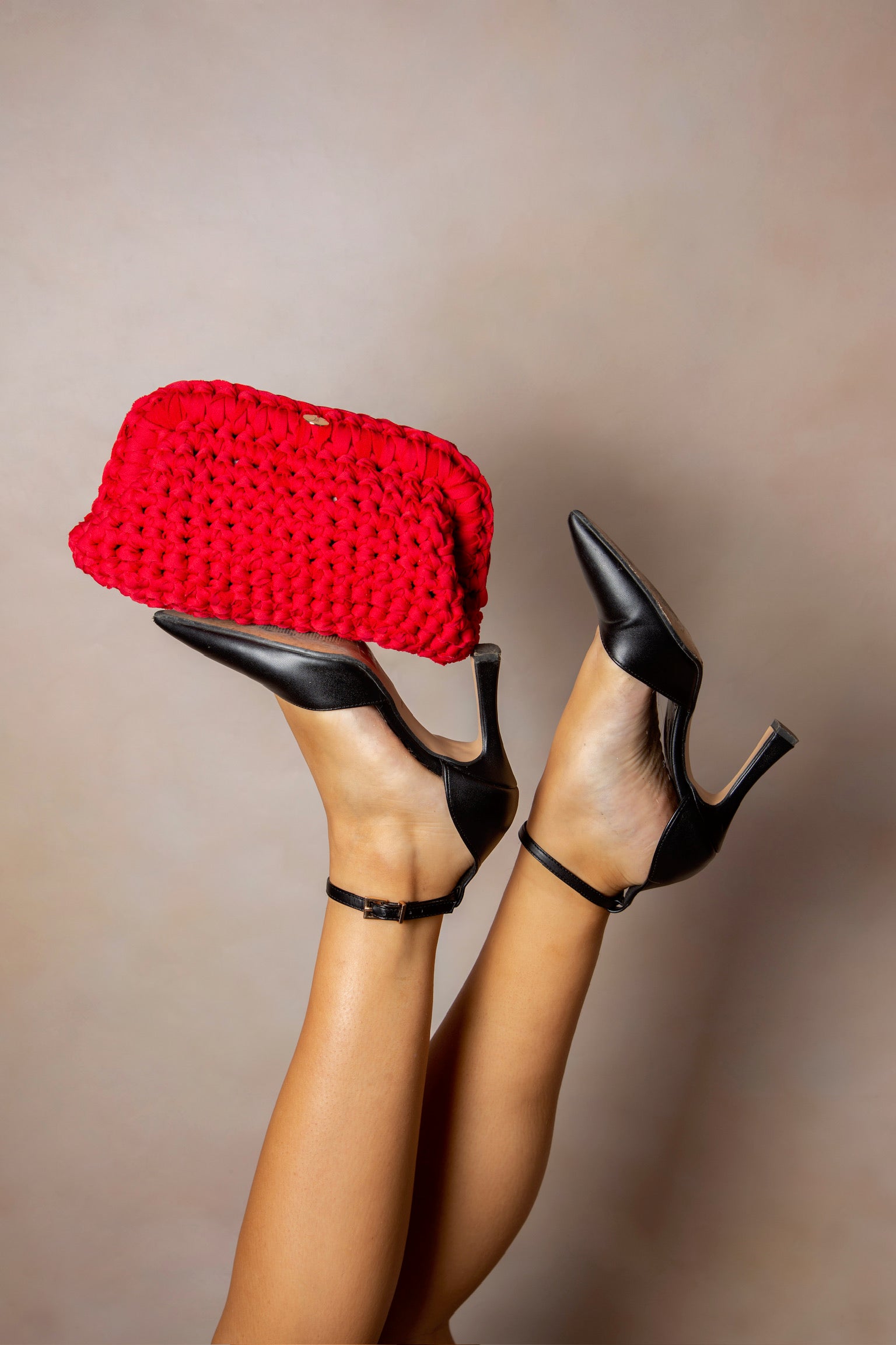 Clutch con manico - tinta unita