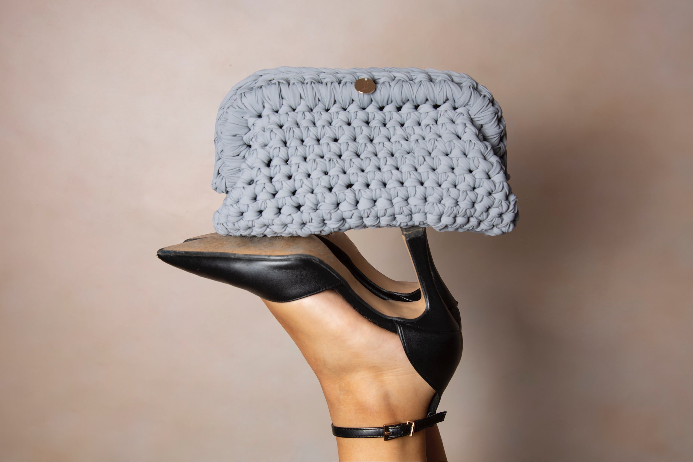 Clutch con manico - tinta unita